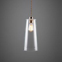 Malang Tall Slender Clear Glass Pendant
