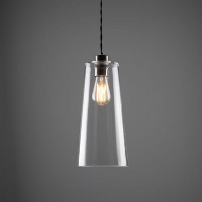 Malang Tall Slender Clear Glass Pendant