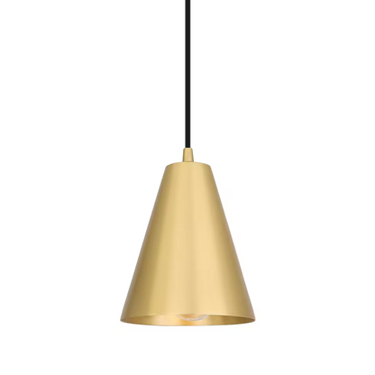 Moya 14cm Modern Brass Cone Pendant