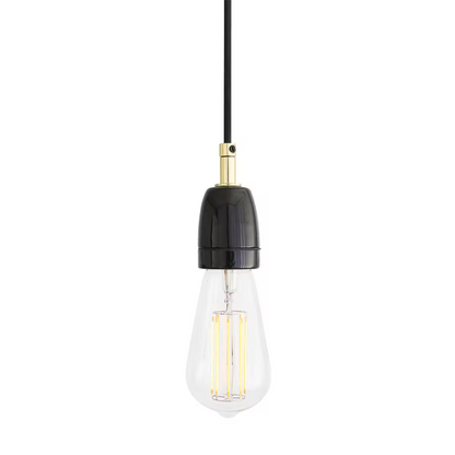Caltra Modern Ceramic and Brass Pendant