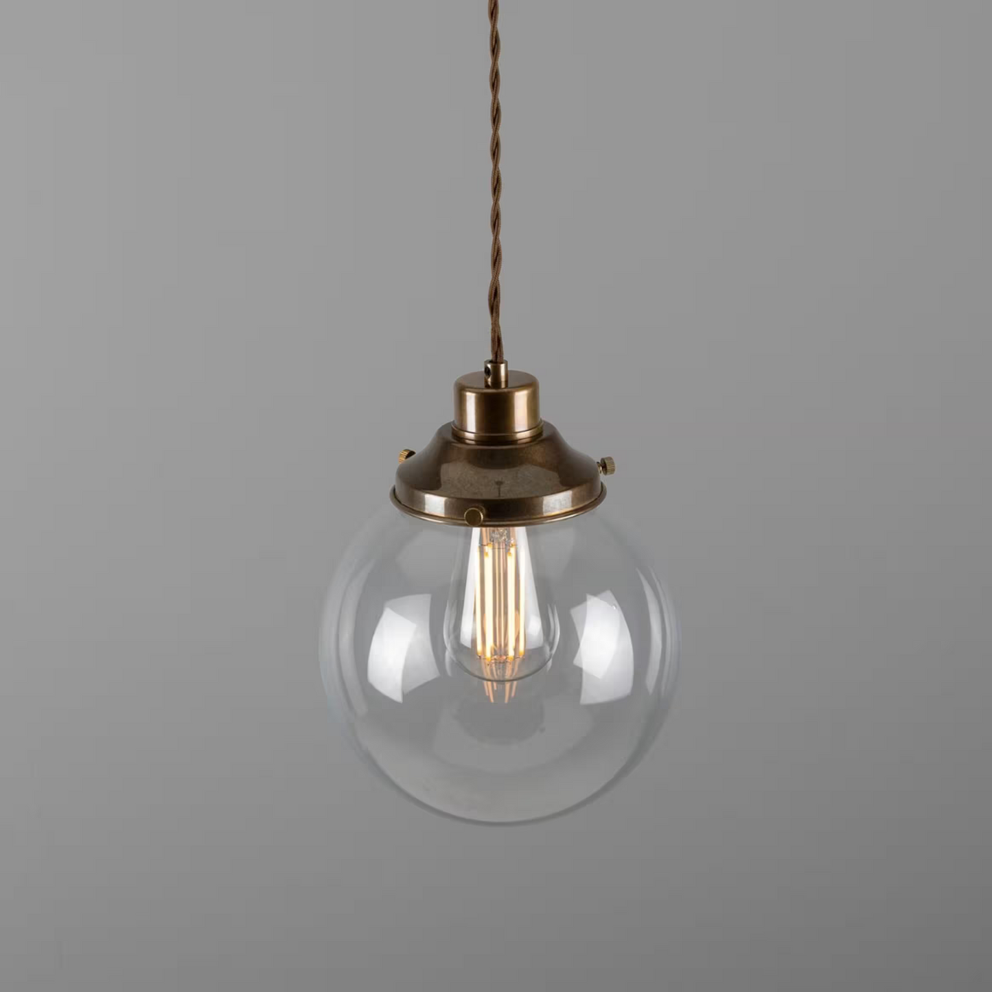 Virginia Clear Glass Globe Pendant