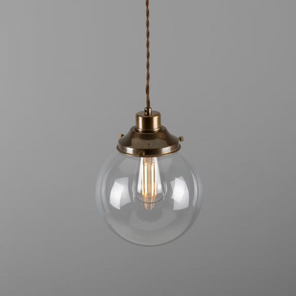 Virginia Clear Glass Globe Pendant