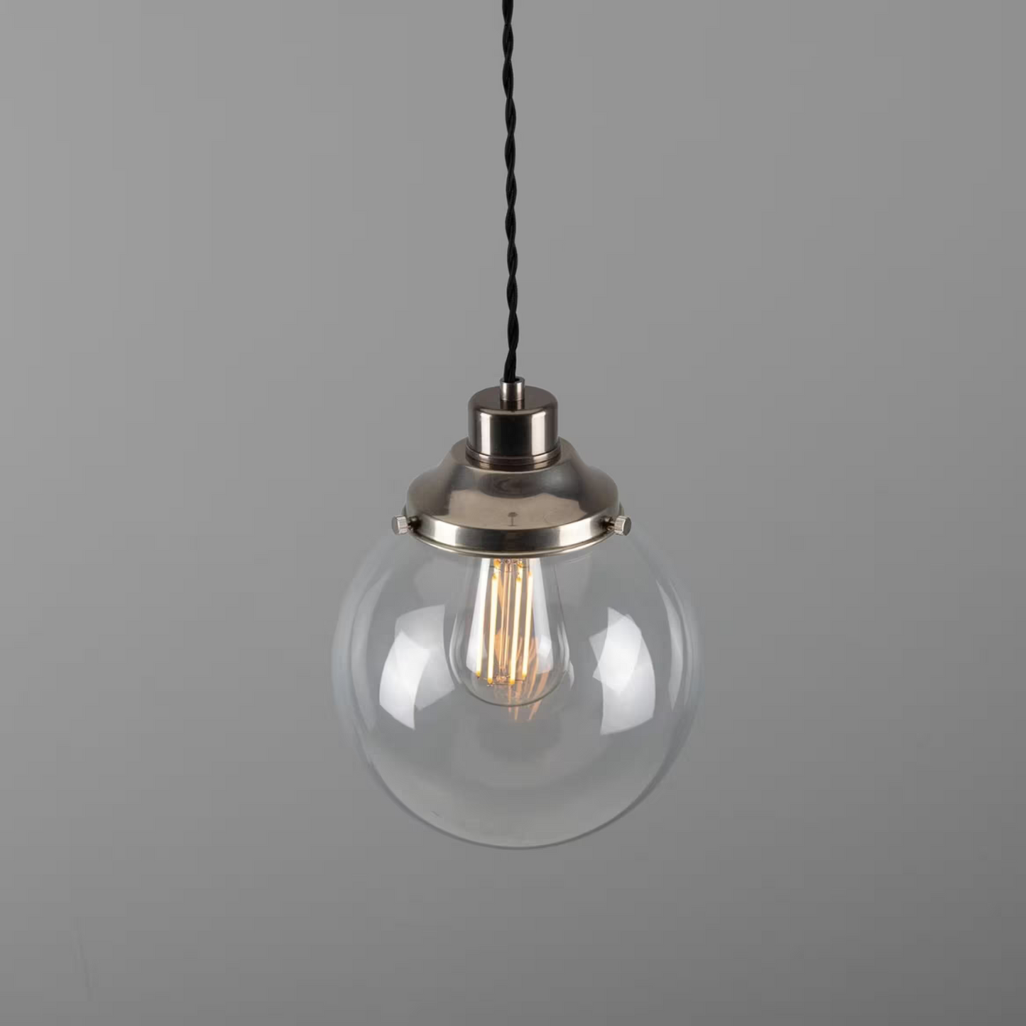 Virginia Clear Glass Globe Pendant