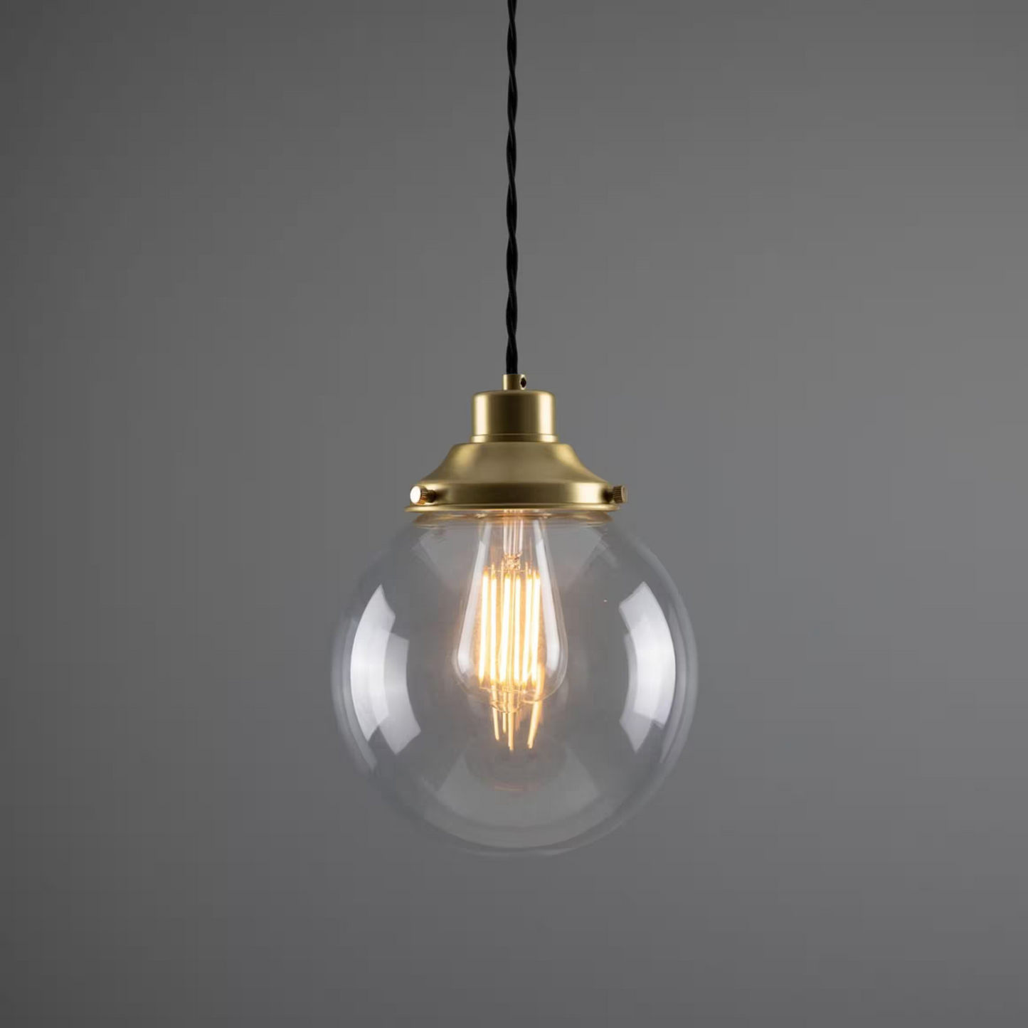 Virginia Clear Glass Globe Pendant