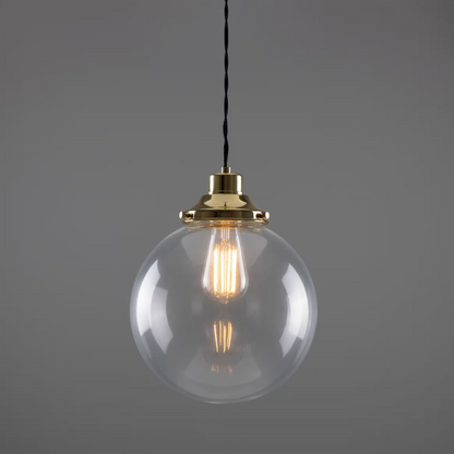 Virginia Clear Glass Globe Pendant