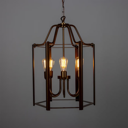Portroe 4-Light Indoor Hanging Lantern
