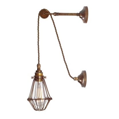 Apoch Vintage Pulley Cage Wall Light