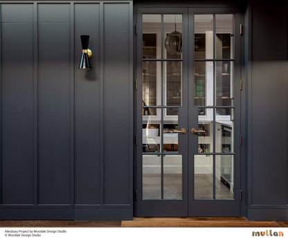 Cairo Mid-Century Double Cone Wall Light