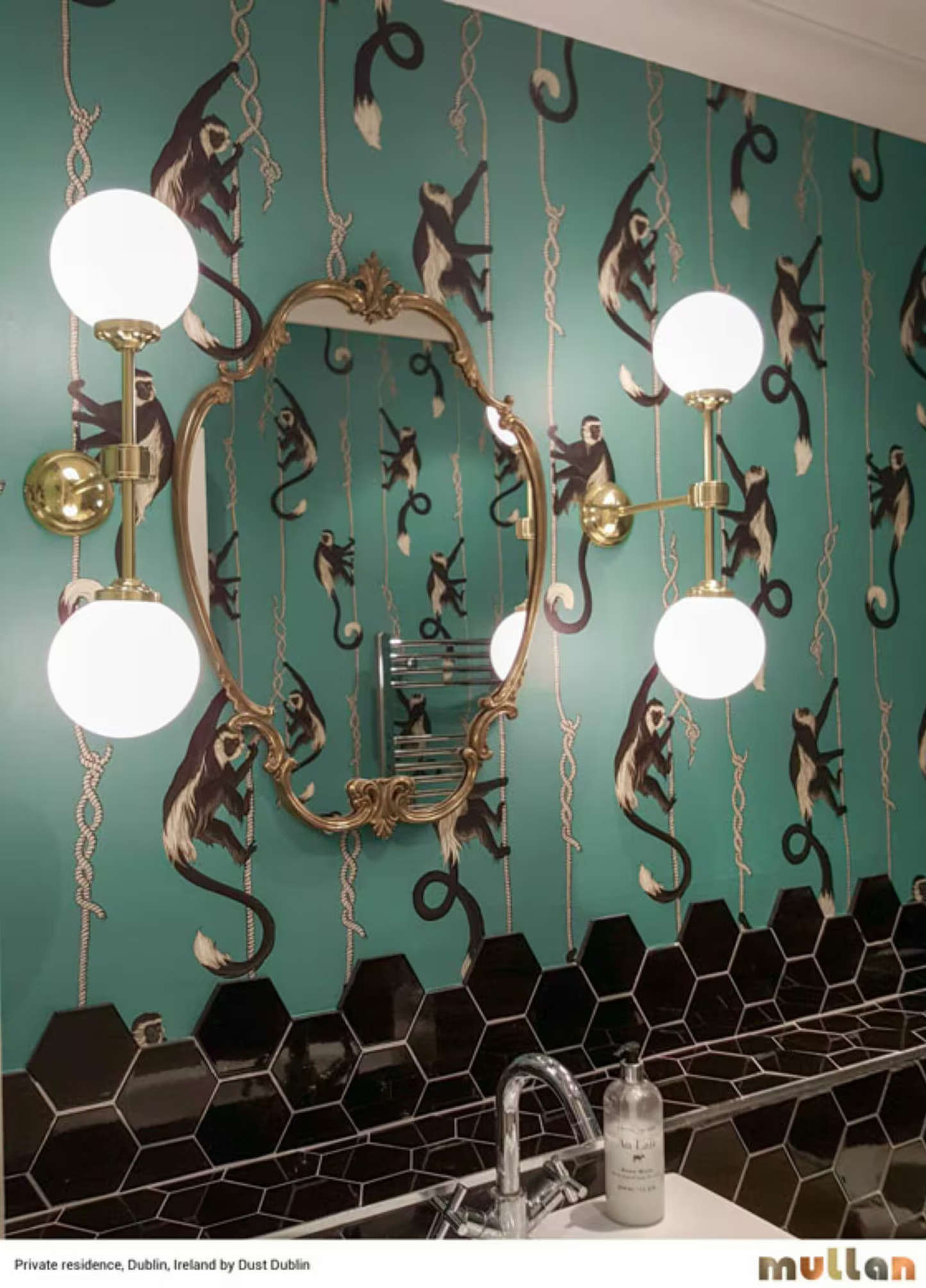 Yaounde Double Opal Glass Globe Wall Light