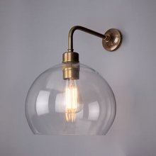 Eden 25cm Clear Open Glass Globe Wall Light