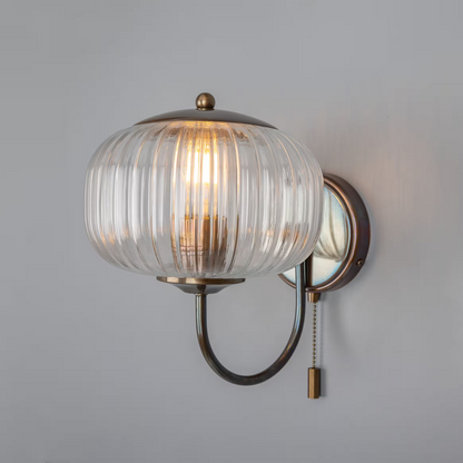 Nehir Reeded Glass Wall Light