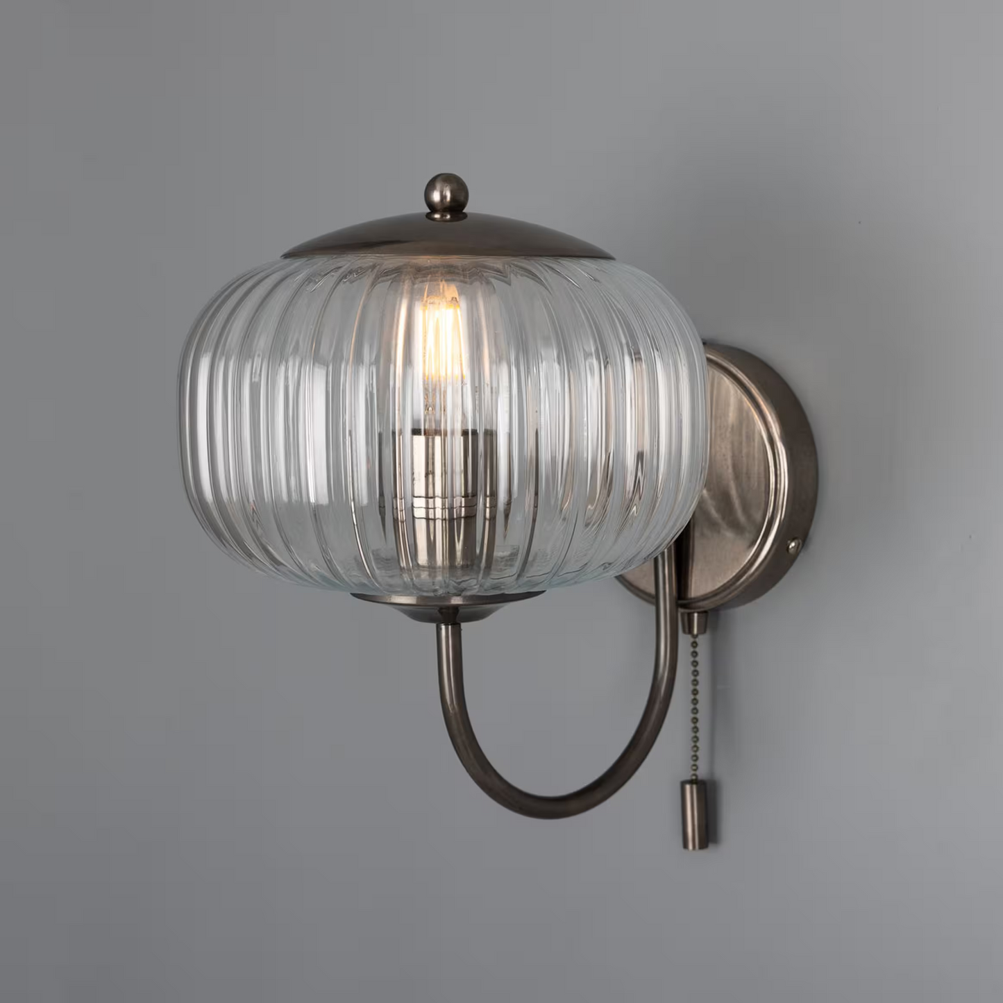 Nehir Reeded Glass Wall Light