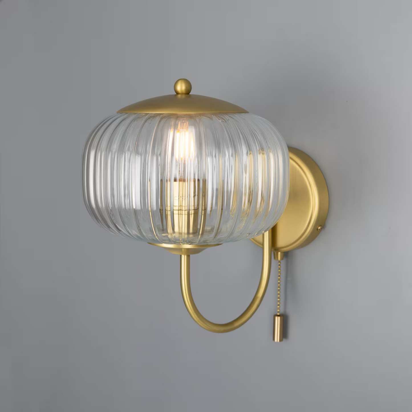 Nehir Reeded Glass Wall Light