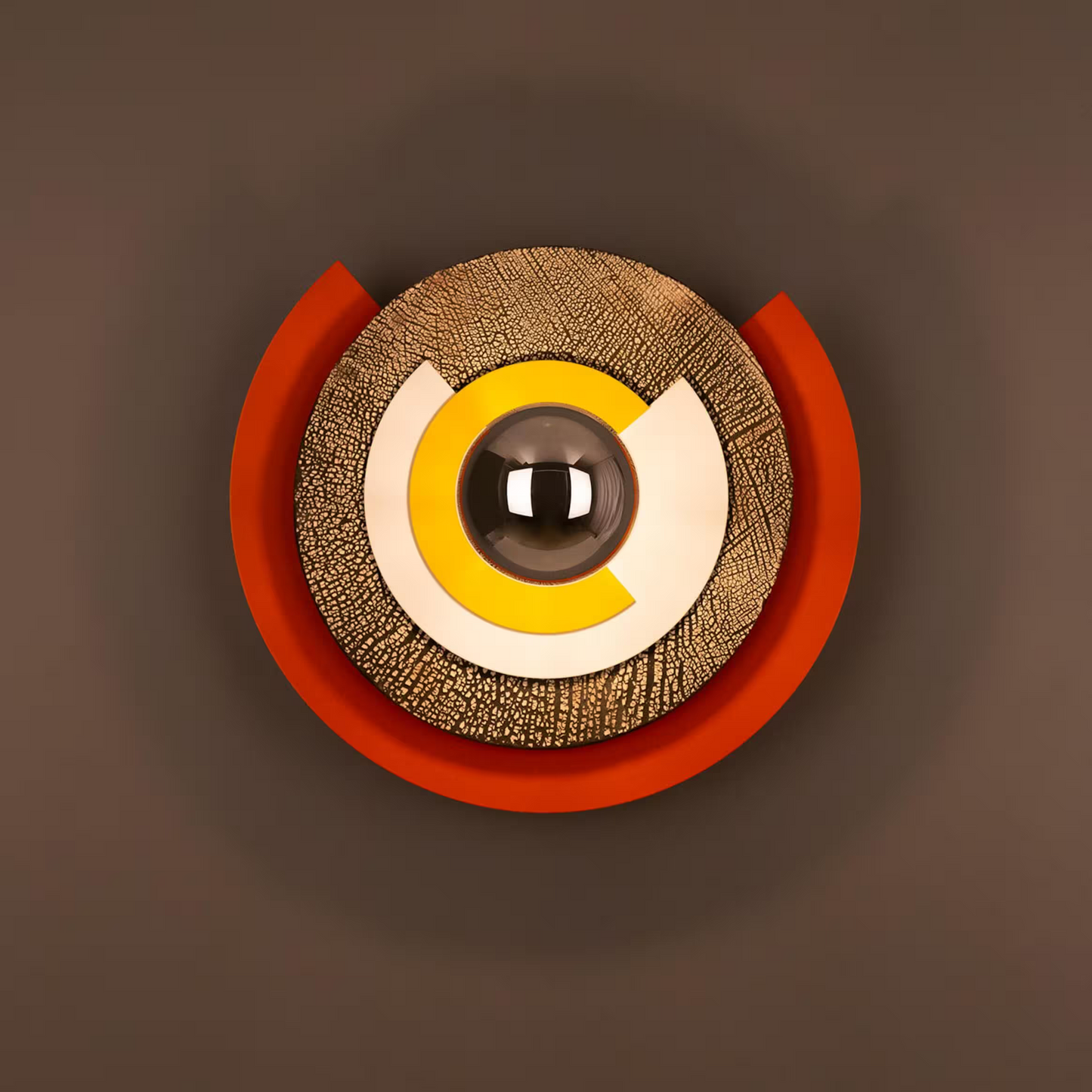 Mars Colourful Disc Wall Light