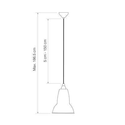 Original 1227 Midi Brass Pendant