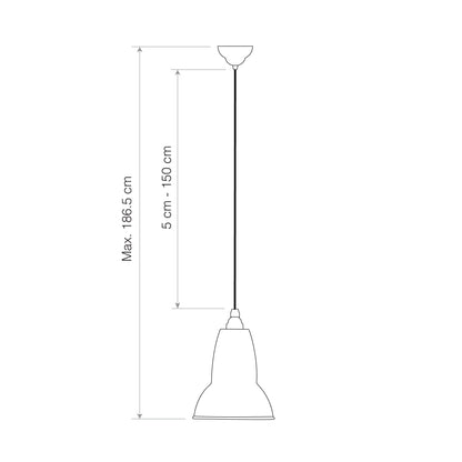 Original 1227 Midi Brass Pendant