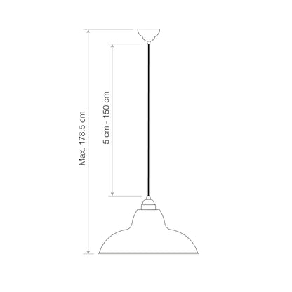 Anglepoise Original 1227 Midi Wide Pendant