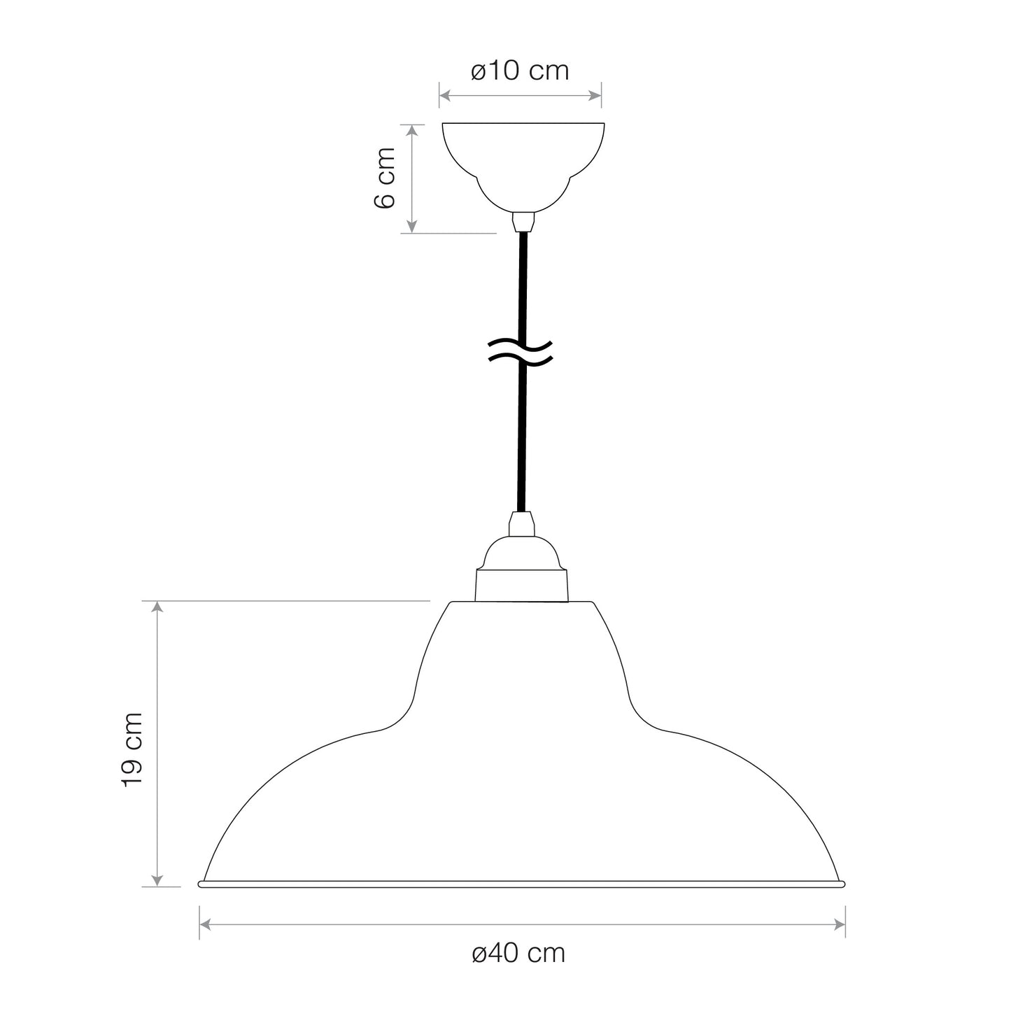 Anglepoise Original 1227 Midi Wide Pendant