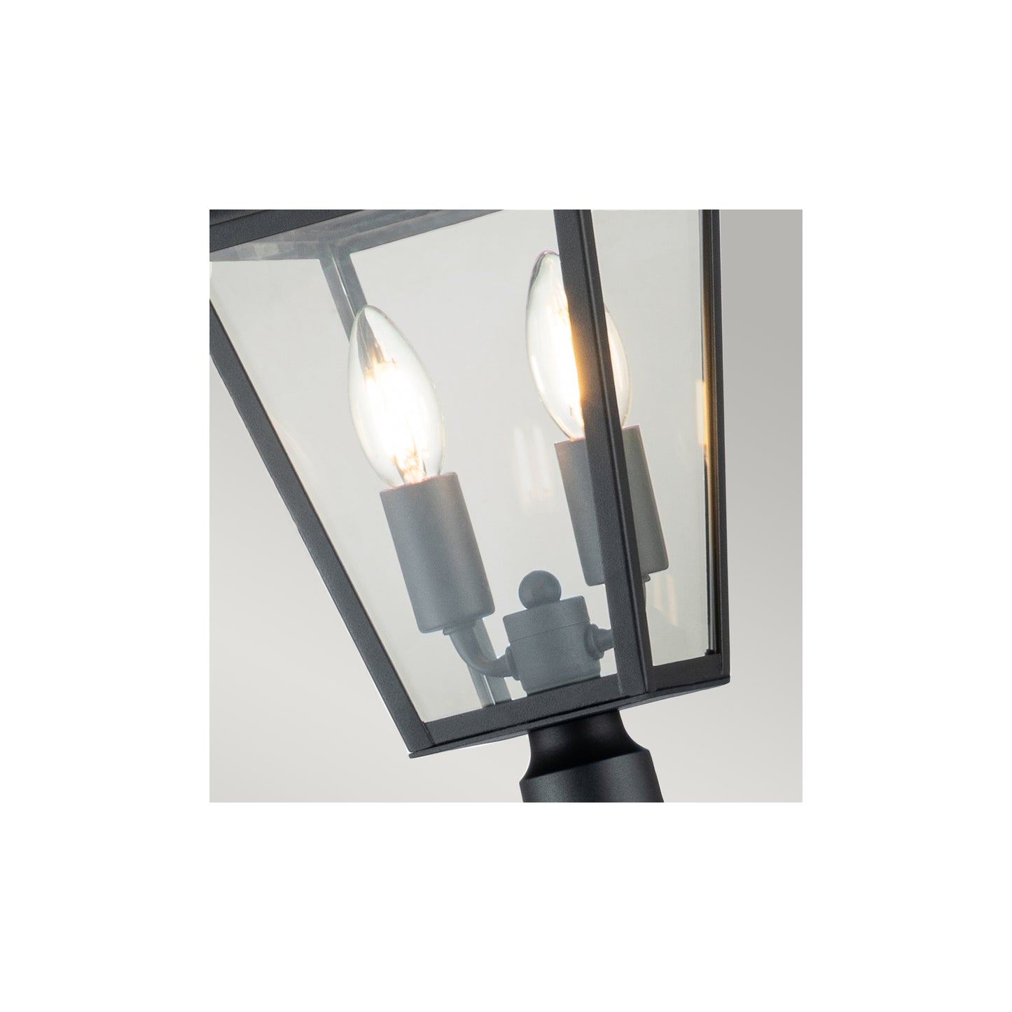 Alford Place 2-Light Pillar Lantern in Museum Black