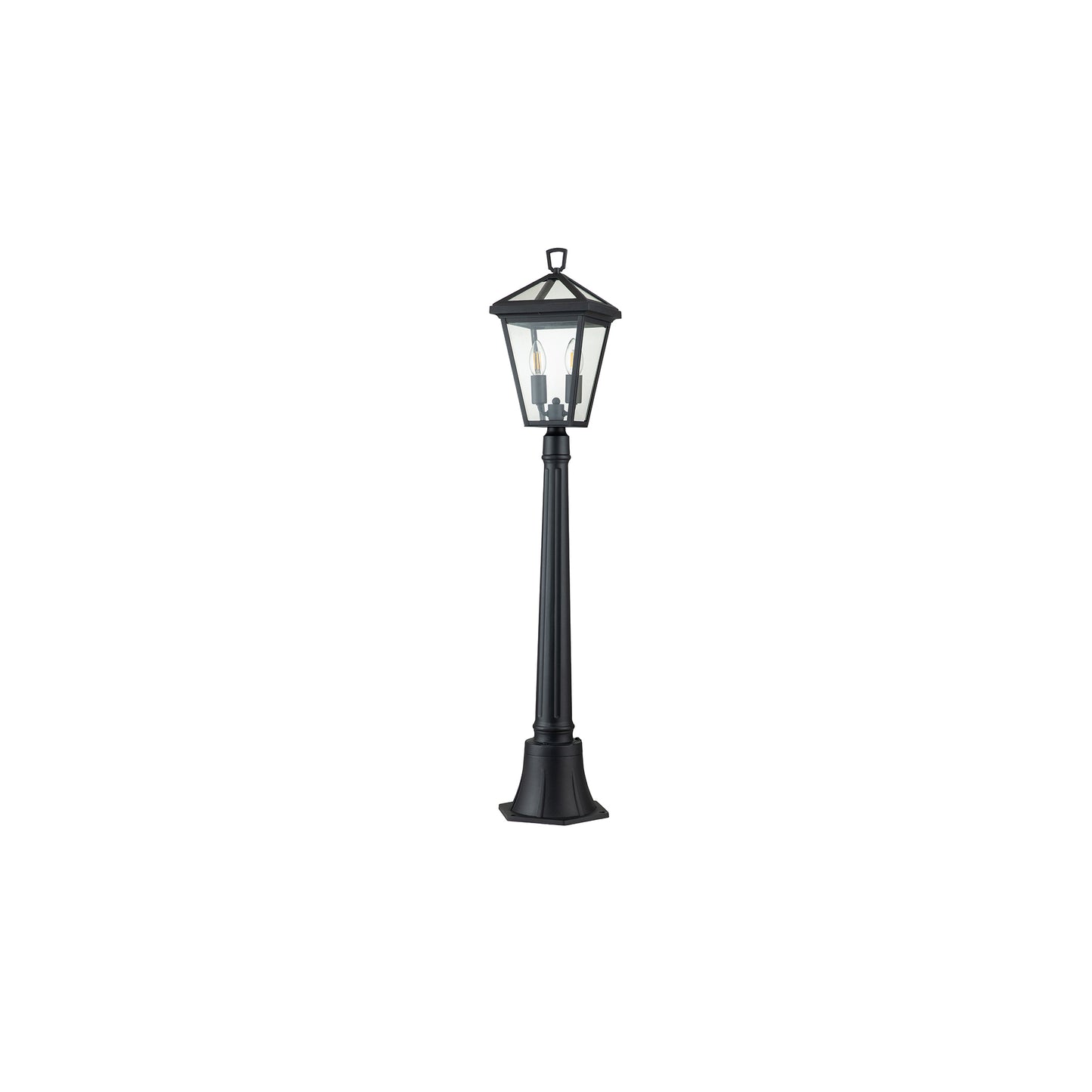 Alford Place 2-Light Pillar Lantern in Museum Black