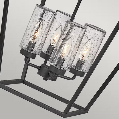 Alford Place 4-Light Outdoor Pendant in Museum Black