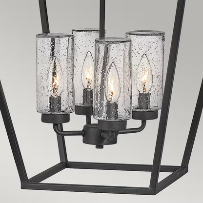 Alford Place 4-Light Outdoor Pendant in Museum Black