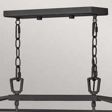 Alford Place 6-Light Outdoor Linear Pendant in Museum Black