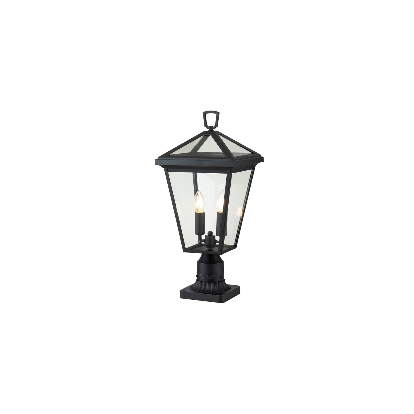 Alford Place 2-Light Pedestal Lantern in Museum Black