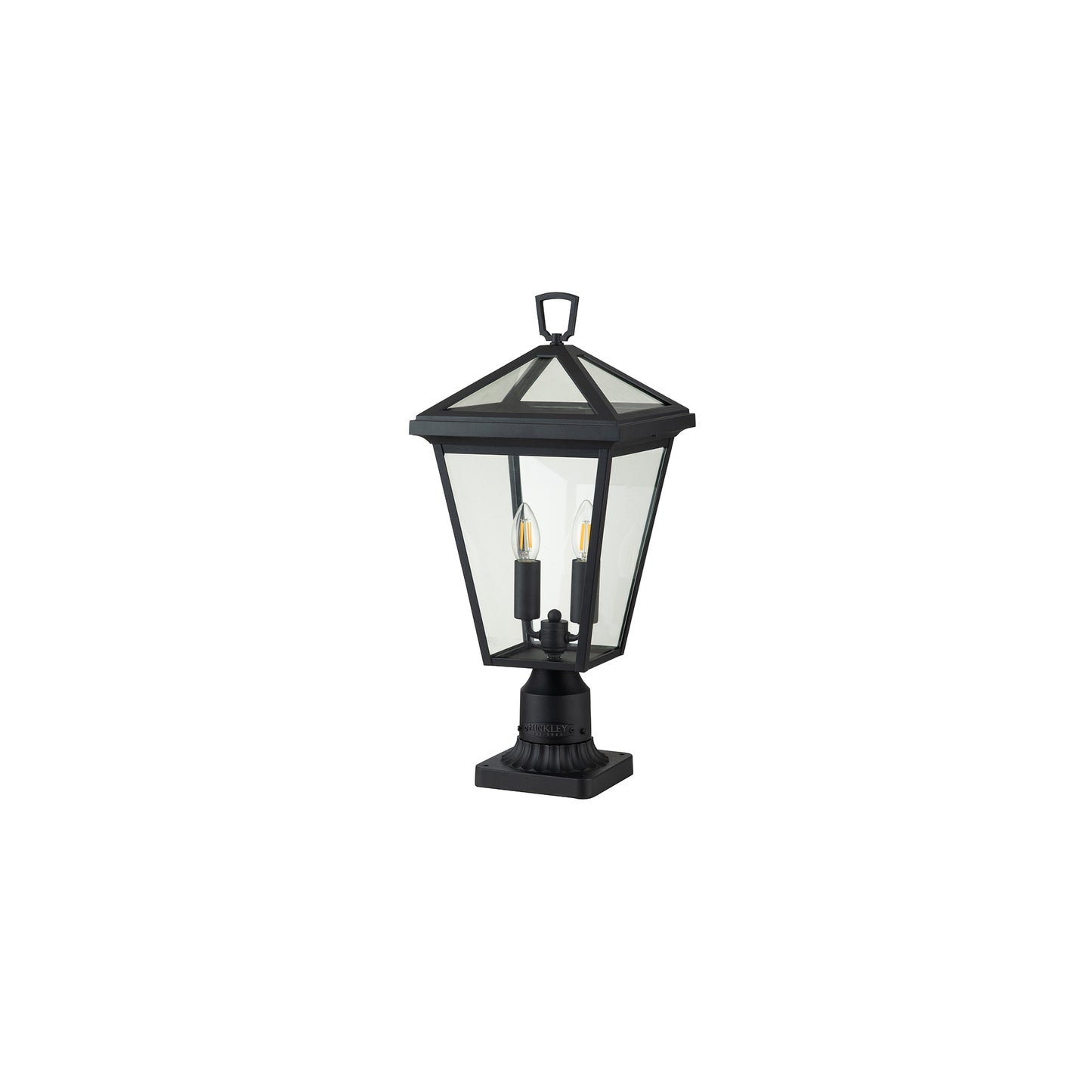 Alford Place 2-Light Pedestal Lantern in Museum Black