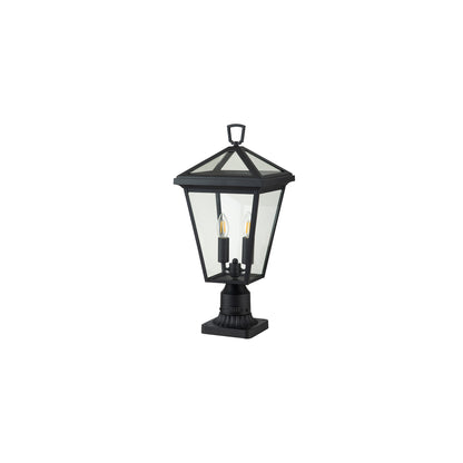 Alford Place 2-Light Pedestal Lantern in Museum Black