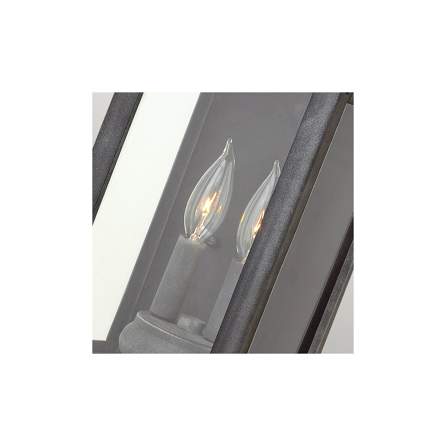 Anchorage 2-Light Wall Lantern in Aged Zinc