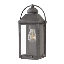 Anchorage 1-Light Wall Lantern in Aged Zinc