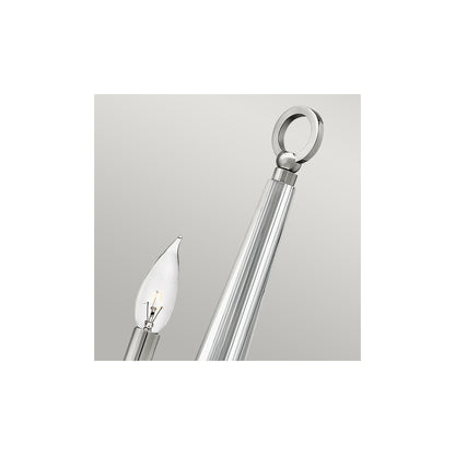 Ascher 1-Light Wall Light in Polished Nickel