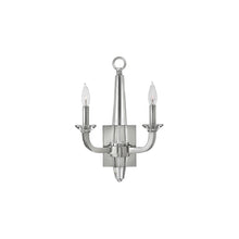 Ascher 2-Light Wall Light in Polished Nickel