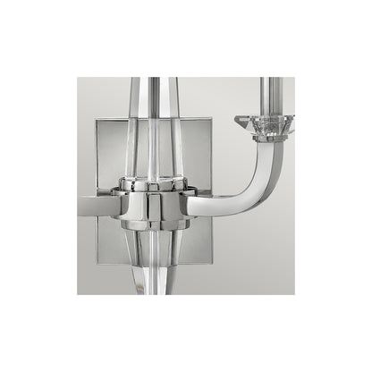 Ascher 2-Light Wall Light in Polished Nickel