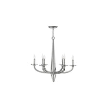 Ascher 6-Light Chandelier in Polished Nickel