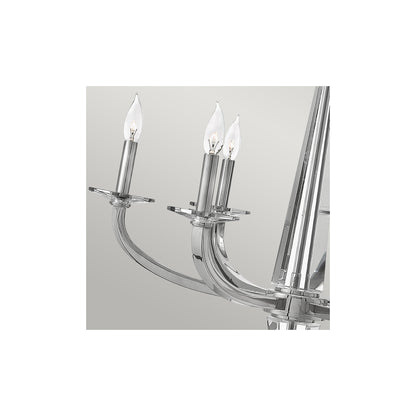Ascher 6-Light Chandelier in Polished Nickel