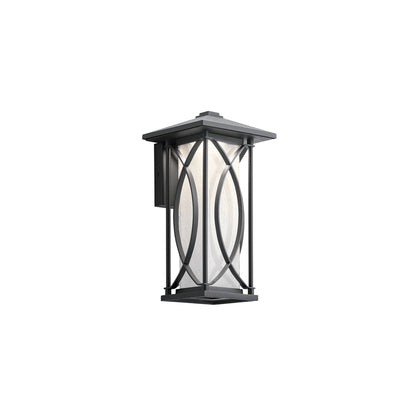 Ashbern 1-Light Wall Lantern in Textured Black