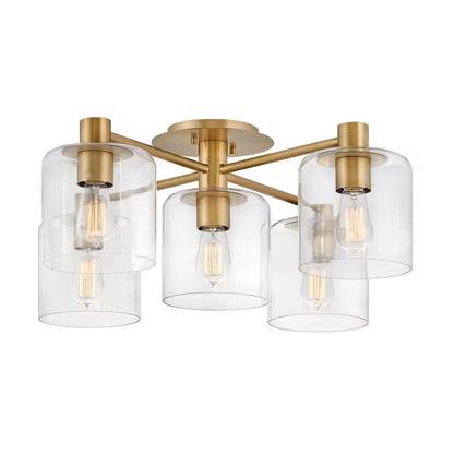 Axel 5-Light Semi-Flush Mount