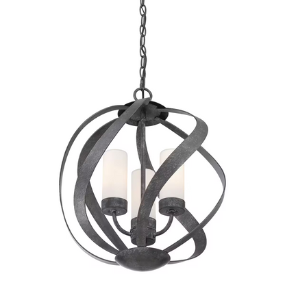 Blacksmith 3-Light Outdoor Chandelier