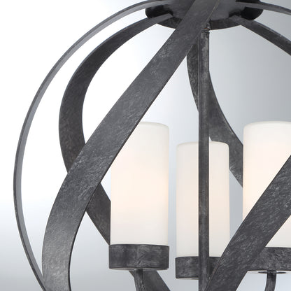 Quintiesse Blacksmith 3-Light Outdoor Chandelier