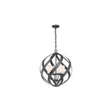 Blacksmith 4-Light Outdoor Chandelier in Old Black