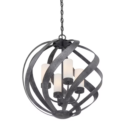 Blacksmith 4-Light Outdoor Chandelier