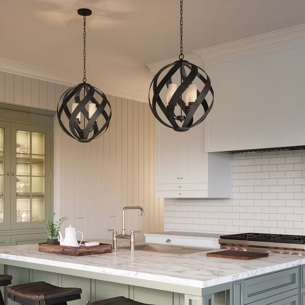 Blacksmith 4-Light Outdoor Chandelier
