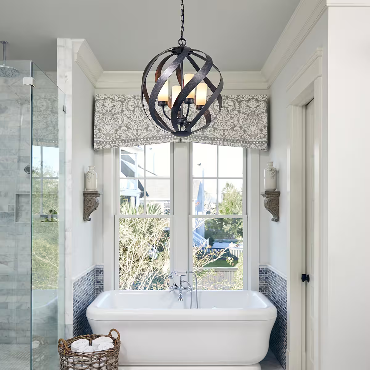 Blacksmith 4-Light Outdoor Chandelier