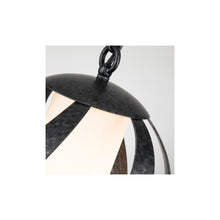 Blacksmith 1-Light Outdoor Pendant in Old Black