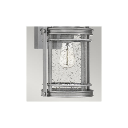 Booker 1-Light Wall Lantern in Industrial Aluminium