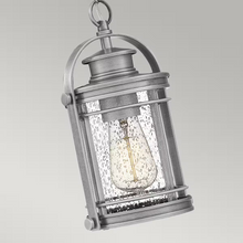Booker 1-Light Small Chain Lantern in Industrial Aluminium