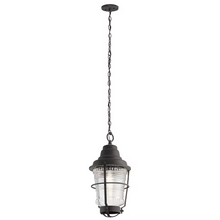 Chance Harbor 1-Light Chain Lantern in Weathered Zinc