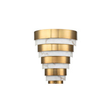 Echelon LED Wall Light in Heritage Brass